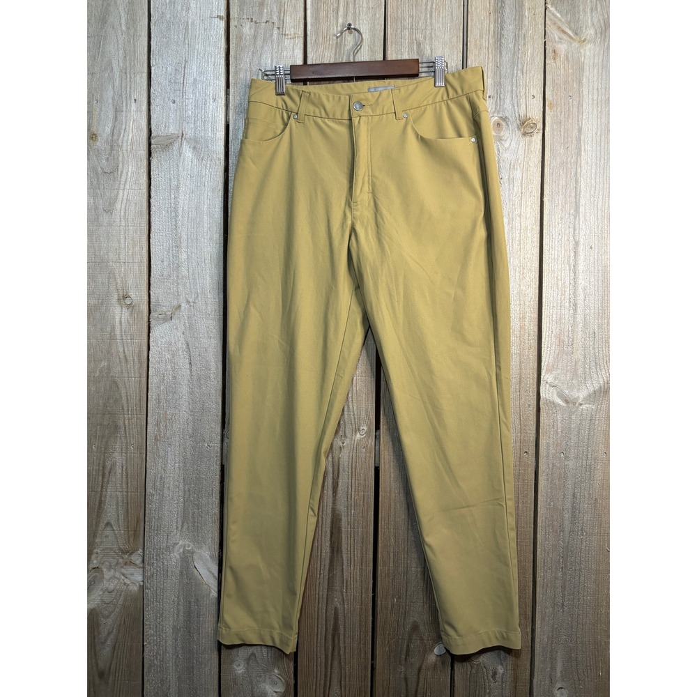 VRST Mens Limitless 5-Pocket Slim Fit Pants Tan Khaki 34x32 MAX200445